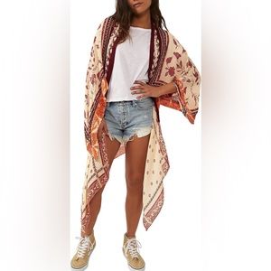 Free People Kiss the Sky Sunrise Butterfly Kimono